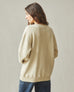 Unisex Relaxed French Terry Crew Sweatshirt - Valentine's Day - Pale Khakhi